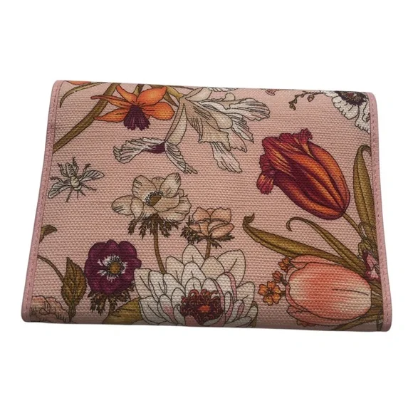 GUCCI Canvas Flora Compact Limited Edition Wallet in Pink comes with COA. - Picture 3 of 9